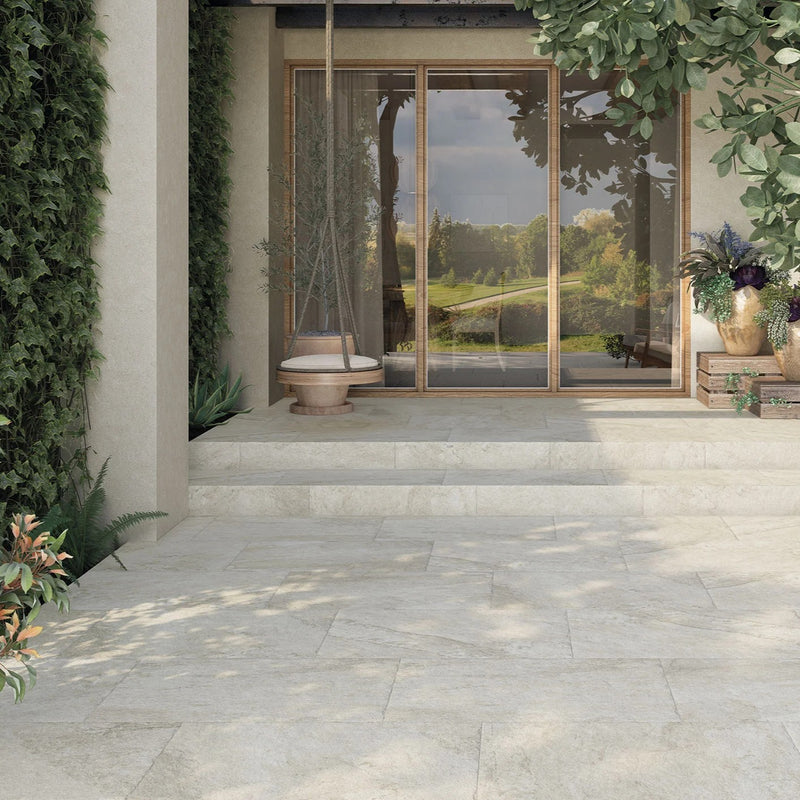 Load image into Gallery viewer, Langford - White Porcelain Paving Tiles - 900 x 600 x 20mm
