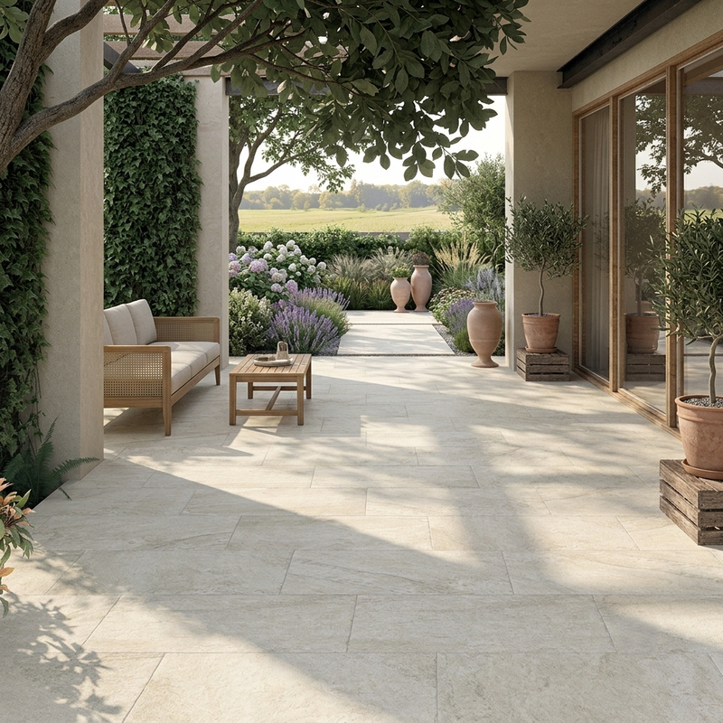 Load image into Gallery viewer, Langford - White Porcelain Paving Tiles - 900 x 600 x 10mm

