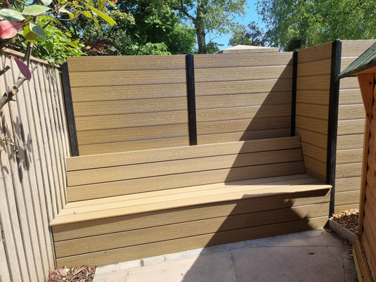 Maple - Brown Premium Composite Fencing - Board - 1830 x 150 x 20mm