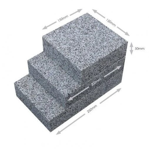 Load image into Gallery viewer, Dark Grey Granite Block Paving - 150 x 150 x 50mm - Sawn &amp; Flamed
