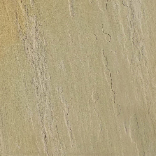 Mint Fossil Indian Sandstone Paving - Patio Pack - Mixed Sizes - Hand Cut & Riven