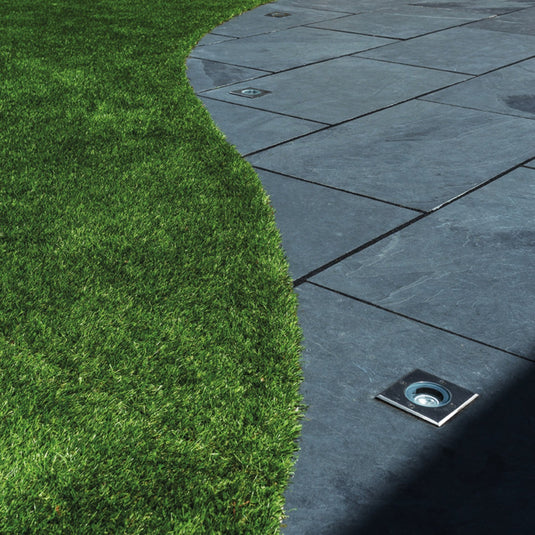 Brazilian - Black Slate Paving - 600 x 600 x 20mm - Sawn & Riven