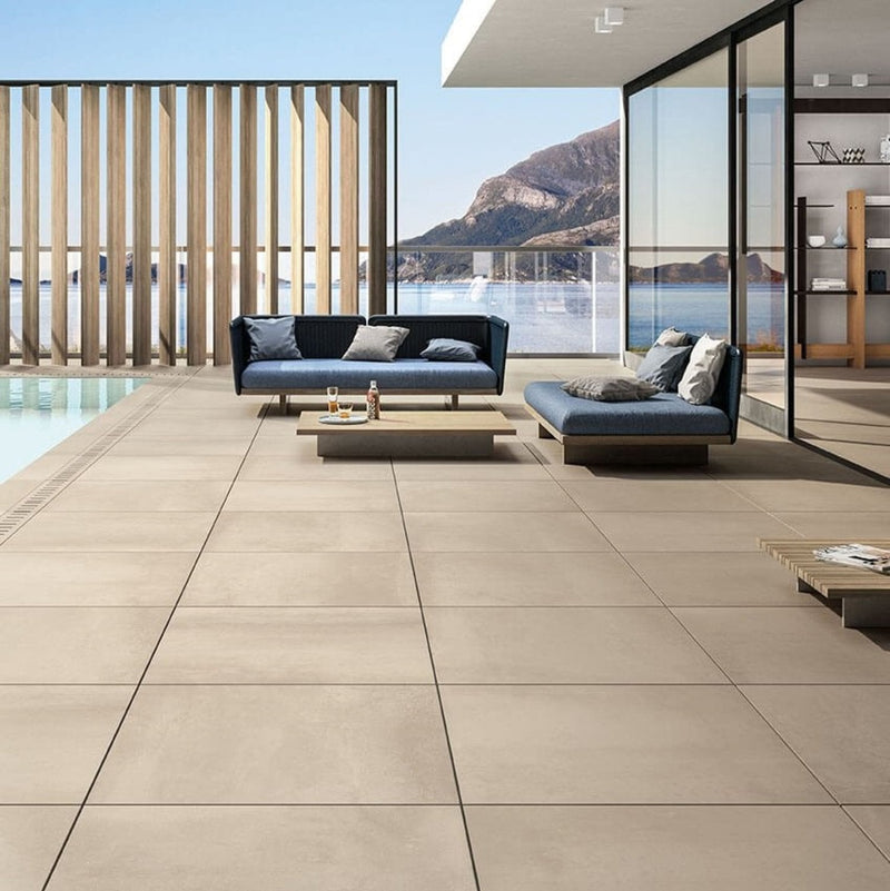 Load image into Gallery viewer, Plaza Fawn - Beige Porcelain Paving Tiles - 800 x 800 x 20mm
