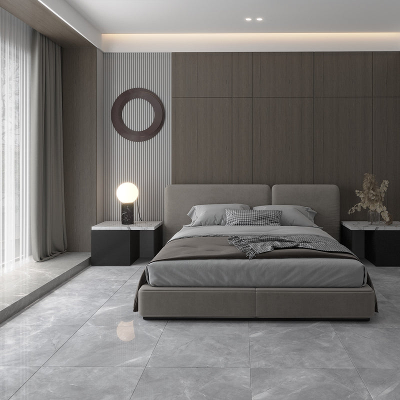 Load image into Gallery viewer, Pulpis - Grey Porcelain Paving Tiles - Matt Finish - 600 x 600 x 7mm
