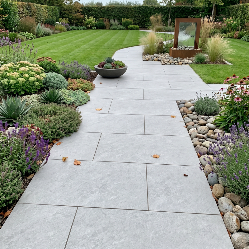 Load image into Gallery viewer, Quartz - Grey Porcelain Paving Tiles - 900 x 600 x 20mm
