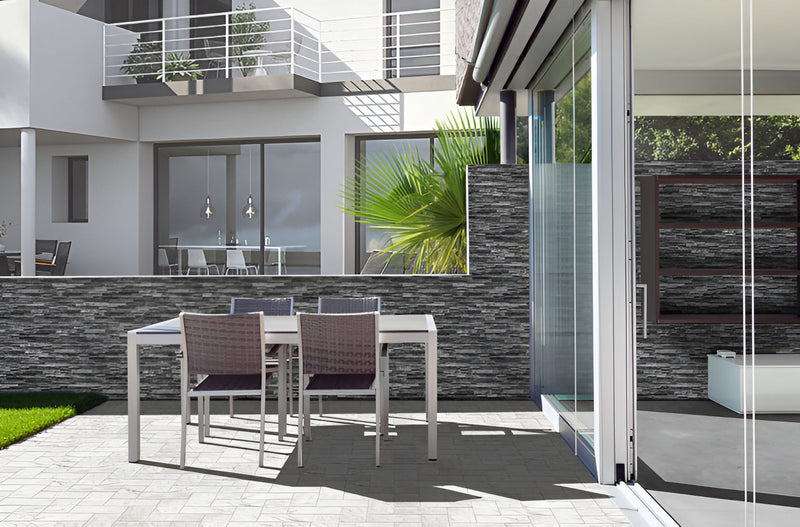 Load image into Gallery viewer, Reflection Giungla - Grey Porcelain Wall Cladding Tiles - 400 x 160 x 9mm
