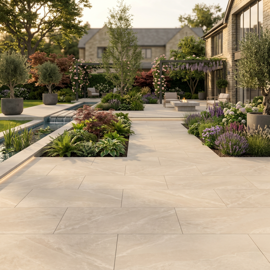 Roca - Beige Porcelain Paving Tiles - 900 x 600 x 20mm