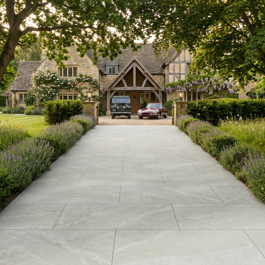 Roca - White Porcelain Paving Tiles - 900 x 600 x 20mm