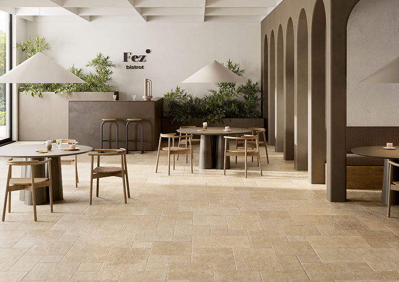 Load image into Gallery viewer, Rustico Sand - Beige Porcelain Paving Tiles - 900 x 600 x 20mm
