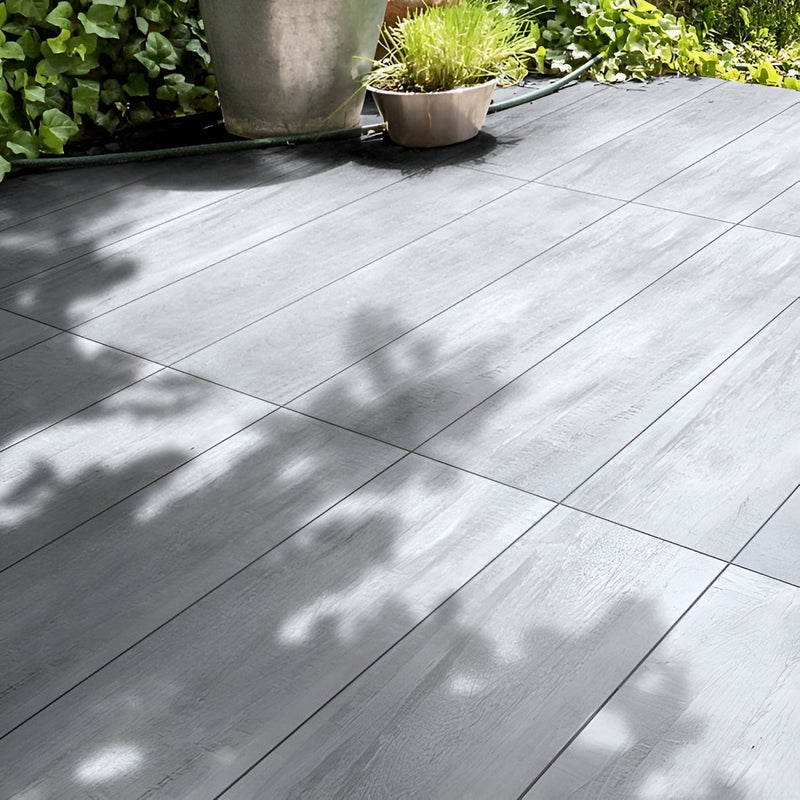 Load image into Gallery viewer, Light Grey - Wood Effect - Porcelain Paving Tiles - 1200 x 295 x 20mm
