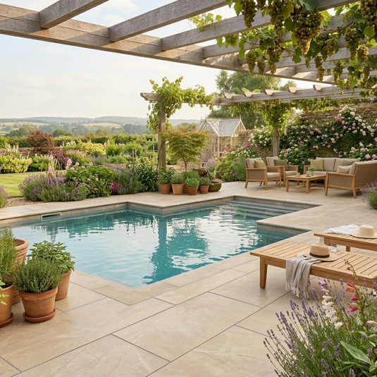 Storm - Beige Porcelain Paving Tiles - 900 x 600 x 20mm