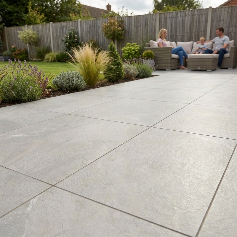Load image into Gallery viewer, Storm - Grey Porcelain Paving Tiles - 900 x 600 x 20mm
