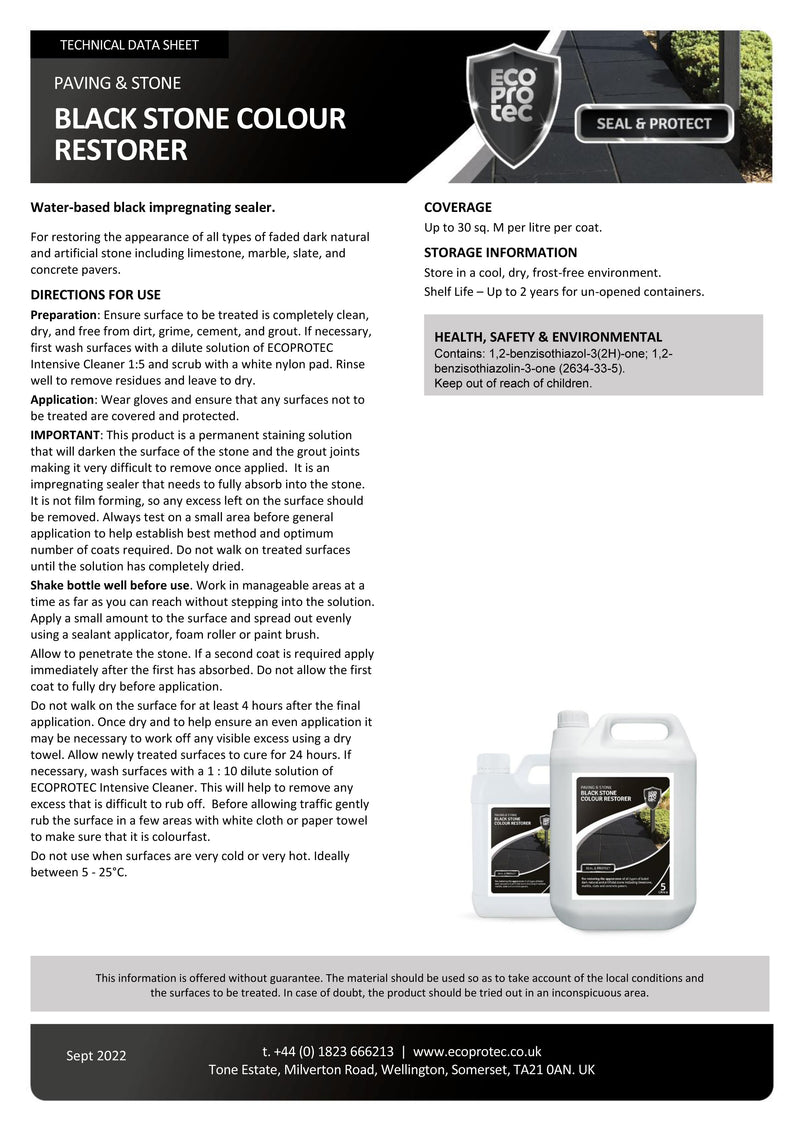 Load image into Gallery viewer, LTP Ecoprotec Black Stone Colour Restorer - 1L
