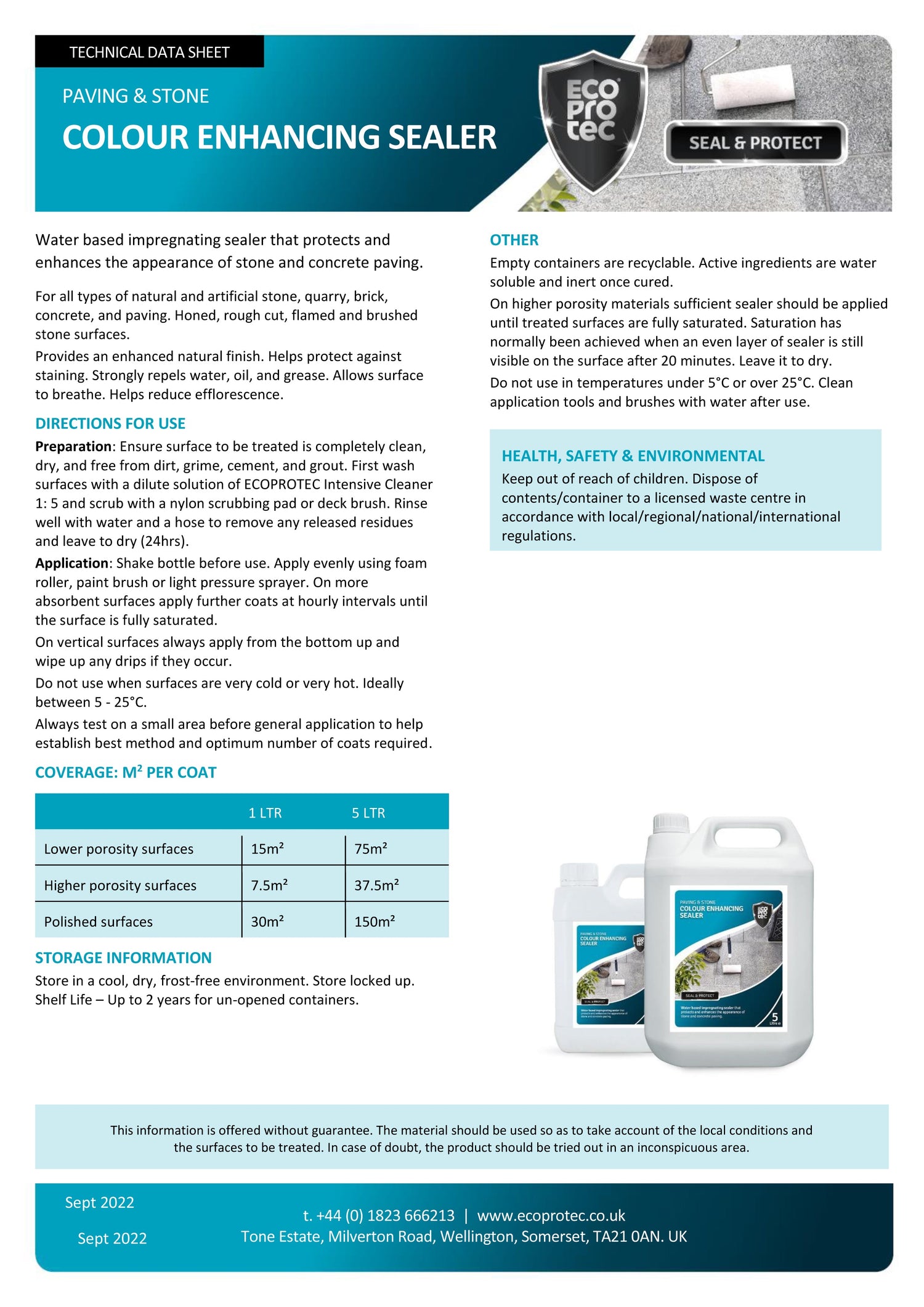 LTP Ecoprotec Colour Enhancing Sealer - 1L – LOWER BARN FARM