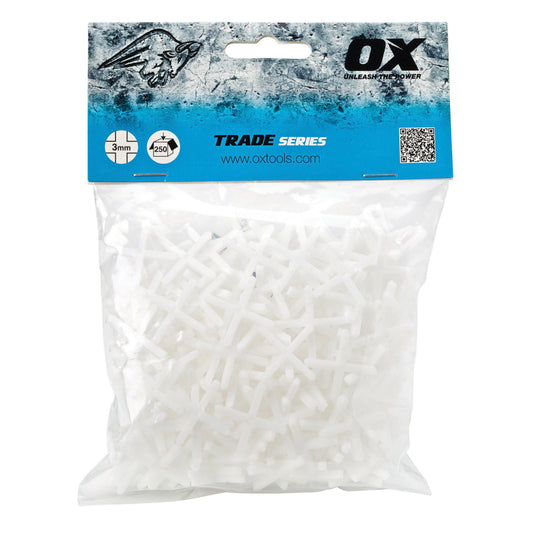 Ox - Trade Cross Shaped Tile Spacers - 3mm