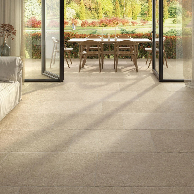 Load image into Gallery viewer, Westbury Natural - Beige Porcelain Paving Tiles - 900 x 600 x 20mm

