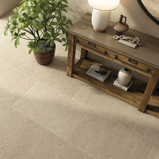Westbury Natural - Beige Porcelain Paving Tiles - 900 x 600 x 10mm